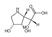 2-Pyrrolidineaceticacid,-alpha-,3,4-trihydroxy-,[2S-[2-alpha-(S*),3-alpha-,4-alpha-]]-(9CI)结构式