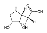 2-Pyrrolidineaceticacid,-alpha-,3,4-trihydroxy-,[2S-[2-alpha-(S*),3-alpha-,4-alpha-]]-(9CI) structure