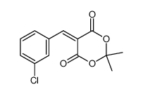 5-[(3-chlorophenyl)methylene]-2,2-dimethyl-1,3-dioxane-4,6-dione Structure