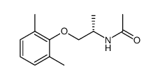 (S)-N-[2-(2,6-dimethylphenoxy)-1-Methylethyl]acetamide Structure