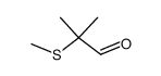 2-methyl-2-(methylthio)propionaldehyde Structure