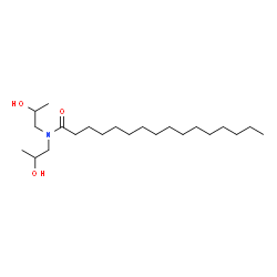 N,N-Bis(2-hydroxypropyl)hexadecanamide structure