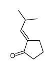 2-(2-methylpropylidene)cyclopentan-1-one Structure