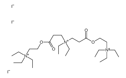 diethyl-bis[3-oxo-3-[2-(triethylazaniumyl)ethoxy]propyl]azanium,triiodide Structure