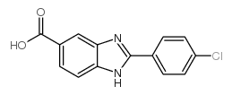 2-(4-Chloro-phenyl)-1H-benzimidazole-5-carboxylic acid structure