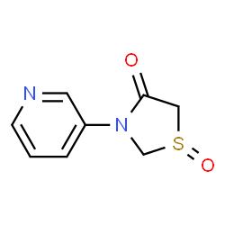 4-Thiazolidinone,3-(3-pyridinyl)-,1-oxide(9CI) Structure