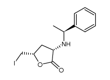 (3S,5S)-5-(iodomethyl)-3-(((S)-1-phenylethyl)amino)dihydrofuran-2(3H)-one结构式