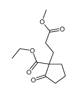 ethyl 1-(3-methoxy-3-oxopropyl)-2-oxocyclopentane-1-carboxylate Structure