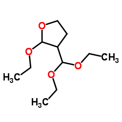 3-(二乙氧基甲基)-2-乙氧基四氢呋喃结构式