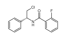 (-)-(R)-N-(2-chloro-1-phenyl-ethyl)-2-fluoro-benzamide Structure