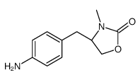 (4S)-4-[(4-aminophenyl)methyl]-3-methyl-1,3-oxazolidin-2-one结构式