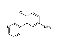 4-methoxy-3-(3-pyridyl)aniline Structure