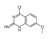 4-Chloro-7-methoxy-2-quinazolinamine structure