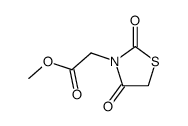 (2,4-dioxothiazolidin-3-yl)acetic acid methyl ester Structure