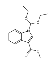methyl 1-(diethoxymethyl)-1H-indole-3-carboxylate Structure