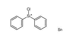 chloro(diphenyl)silicon,trimethyltin Structure