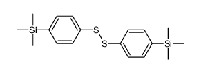 trimethyl-[4-[(4-trimethylsilylphenyl)disulfanyl]phenyl]silane结构式