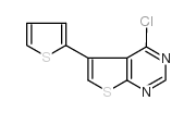 4-chloro-5-thiophen-2-ylthieno[2,3-d]pyrimidine Structure