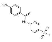 4-[(4-aminobenzoyl)amino]benzenesulfonyl fluoride Structure
