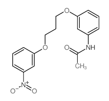 Acetamide,N-[3-[3-(3-nitrophenoxy)propoxy]phenyl]- structure