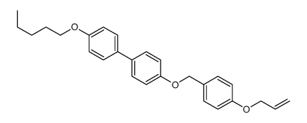 1-(4-pentoxyphenyl)-4-[(4-prop-2-enoxyphenyl)methoxy]benzene结构式