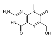2-Amino-6-hydroxymethyl-8-methyl-4,7(1H,8H)-pteridinedione结构式