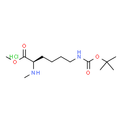 N-Me-D-Lys(Boc)-OMe.HCl结构式