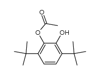 1-Acetoxy-2-hydroxy-3,6-di-tert-butylbenzene结构式