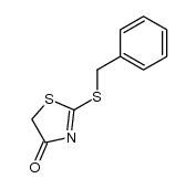 2-(benzylthio)thiazol-4(5H)-one Structure