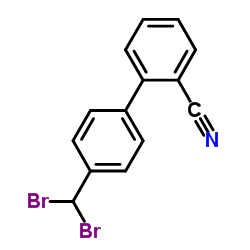 4'-(Dibromomethyl)-[1,1'-biphenyl]-2-carbonitrile Structure
