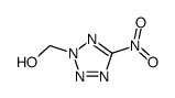 5-nitro-2-hydroxymethyl-1,2,3,4-tetrazole结构式
