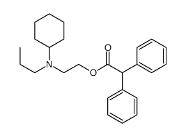 Diphenylacetic acid 2-[(3-cyclohexylpropyl)amino]ethyl ester structure