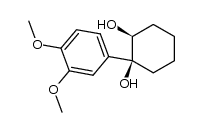 (1S,2S)-1-(3,4-dimethoxyphenyl)cyclohexane-1,2-diol结构式
