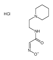 (2E)-2-hydroxyimino-N-[2-(3,4,5,6-tetrahydro-2H-pyridin-1-yl)ethyl]ace tamide chloride结构式