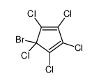 5-bromo-1,2,3,4,5-pentachlorocyclopenta-1,3-diene结构式