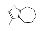 4H-Cyclohept[d]isoxazole,5,6,7,8-tetrahydro-3-methyl-(8CI,9CI) structure