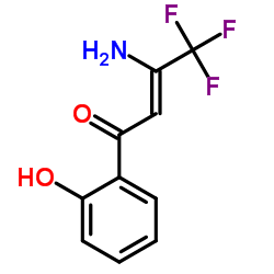 (2Z)-3-Amino-4,4,4-trifluoro-1-(2-hydroxyphenyl)-2-buten-1-one Structure