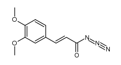 3-(3,4-dimethoxyphenyl)acryloyl azide结构式