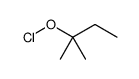 2-methylbutan-2-yl hypochlorite Structure