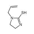 1-丙烯基-2-咪唑烷硫酮结构式