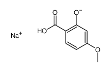 Sodium 2-hydroxy-p-anisate Structure