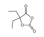 α-Hydroxy-α-ethyl-buttersaeure-anhydrosulfit Structure
