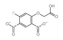 Acetic acid,2-(5-fluoro-2,4-dinitrophenoxy)- Structure