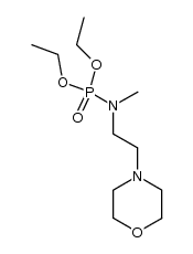 methyl-(2-morpholin-4-yl-ethyl)-phosphoramidic acid diethyl ester结构式