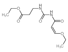 b-Alanine,N-[(3-ethoxyacryloyl)carbamoyl]-, ethyl ester (7CI,8CI) Structure