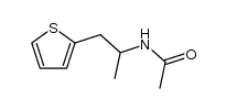 N-(1-methyl-2-thiophen-2-yl-ethyl)-acetamide Structure