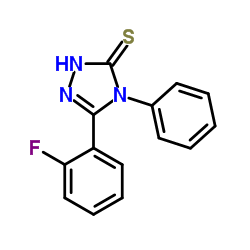 5-(2-fluorophenyl)-4-phenyl-4H-1,2,4-triazole-3-thiol Structure