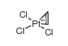 hydrogen trichloro-ethylene-platinate(II) Structure