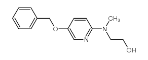 2-[(5-Benzyloxypyridin-2-yl)methylamino]ethanol结构式