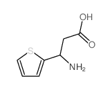 2-Thiophenepropanoicacid, b-amino- Structure